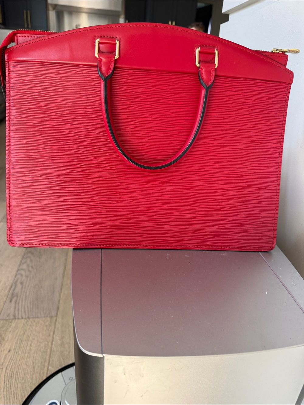 Louis Vuitton Red Epi Leather Top-Handle Briefcase - Picture 13 of 16